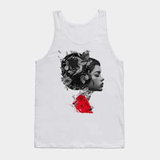 Floral Crown Girl Tank Top